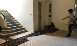 Nhiều hạng mục của khu nhà 4F đã bị xuống cấp nghiêm trọng