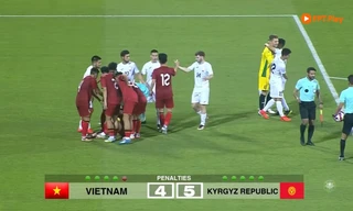 Highlights U23 Việt Nam 4-5 U23 Kyrgyzstan (11m): Buồn cho Nguyễn Quốc Việt