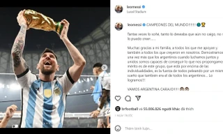 Ảnh Messi nâng cúp vàng phá kỷ lục của Ronaldo, chỉ còn thua... quả trứng