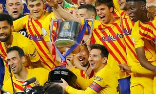 Messi lập kỷ lục ghi bàn, Barca vô địch Cup Nhà vua