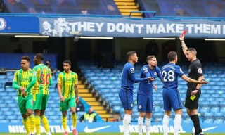 Thiago Silva bị đuổi, Chelsea thua thảm đội áp chót West Brom