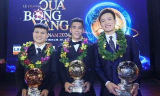 Nguyễn Tiến Linh giành Quả bóng vàng Việt Nam đầu tiên trong sự nghiệp