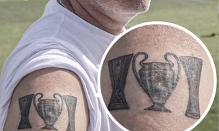 Mourinho khoe hình xăm 3 cúp châu Âu độc nhất vô nhị