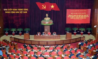 Hội nghị tổng kết công tác kiểm tra, giám sát của Đảng năm 2018 (ảnh TTXVN)