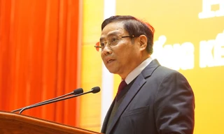 Trưởng Ban Tổ chức T.Ư Phạm Minh Chính phát biểu khai mạc hội nghị.