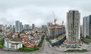 Ảnh 360 độ hiện thực đường Nguyễn Tuân trước thông tin được mở rộng trong năm nay