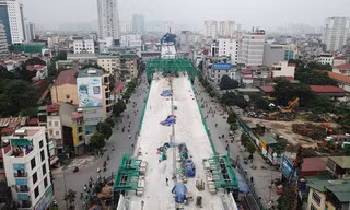 Đường vành đai 2 trên cao định hình thẳng tắp trên 'đường cong mềm mại' Hà Nội