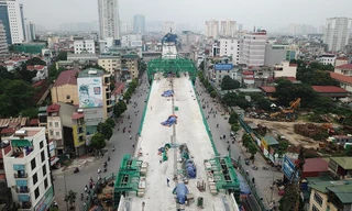 Đường vành đai 2 trên cao định hình thẳng tắp trên 'đường cong mềm mại' Hà Nội