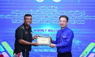 Bí thư T.Ư Đoàn tiếp xã giao Tổng đội Thiếu sinh quân Ấn Độ