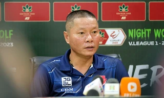 HLV Chu Đình Nghiêm bất ngờ với kết quả thắng 2-0 trước Công an Hà Nội