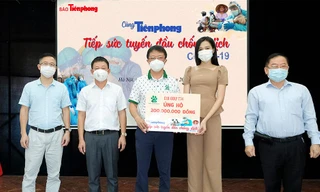 Câu lạc bộ Golf T74 hỗ trợ 200 triệu đồng ‘Cùng Tiền Phong tiếp sức tuyến đầu chống dịch’