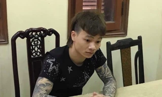 Bị cáo Ngô Bá Khá tại cơ quan công an.