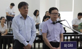 Các bị cáo Đỗ Văn Khạnh và Nguyễn Tuấn Hùng.