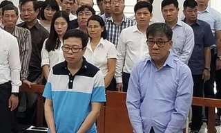 Các bị cáo Nguyễn Tuấn Hùng và Đỗ Văn Khạnh. 