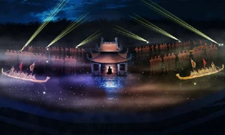 Sân khấu vở "Tinh hoa Bắc Bộ".