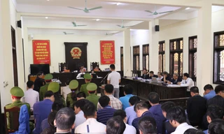 Phiên tòa xét xử phúc thẩm.