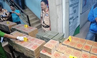 895 bánh heroin bị thu giữ trước đó