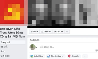 Bài viết trên tài khoản Facebook giả mạo Ban Tuyên giáo Trung ương