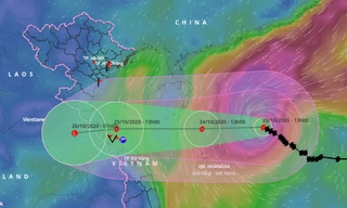 Theo cơ quan dự dự báo khí tượng thuỷ văn Quốc gia, cơn bão số 8 có xu hướng suy yếu khi vào bờ