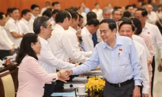 Chủ tịch Quốc hội Trần Thanh Mẫn làm việc với TPHCM