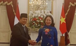 Phó Chủ tịch nước Võ Thị Ánh Xuân gặp tân Tổng thống Indonesia