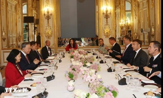 Tổng Bí thư, Chủ tịch nước Tô Lâm hội đàm với Tổng thống Pháp Emmanuel Macron