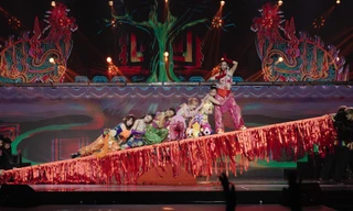 Tiết mục Cầu duyên giúp đội Mai Tinhvi bảo toàn được thành viên Ảnh: BTC