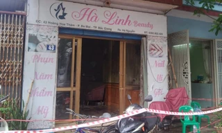 iện trường vụ cháy.