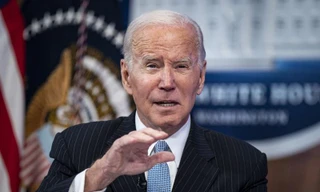 Bên ngoài Nhà Trắng ngày 26/1. (Ảnh: CNN)