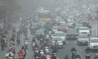 Ô nhiễm không khí ở Hà Nội. Ảnh: Như Ý