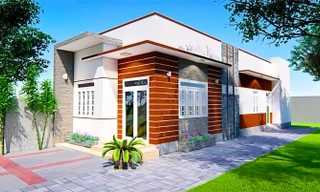 Những mẫu nhà ống 1 tầng hiện đại mà tiết kiệm chi phí 