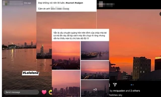 Tạm gác lại lo âu, người dân Sài Gòn cùng ngắm hoàng hôn đẹp như trong phim “La La Land“
