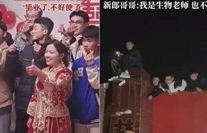 Nhóm nam sinh "tri ân" giáo viên bằng cách độc lạ: Giúp cô chủ nhiệm "làm khó" chú rể 