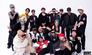 Wowy Team họp mặt đông vui trong bộ ảnh mới, quy tụ anh tài của 2 mùa "Rap Việt"