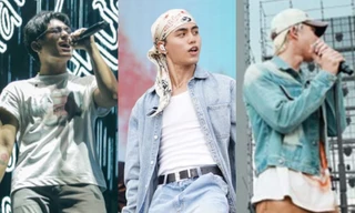 HIEUTHUHAI, MONO, GREY D luyện tập trên sân khấu biểu diễn cùng HyunA, ZICO