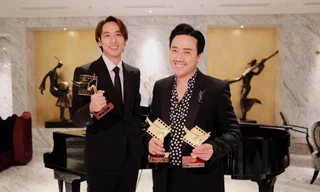 Trấn Thành, Tuấn Trần và ê-kíp phim "Bố Già" lại thắng lớn tại Cánh diều vàng 2021