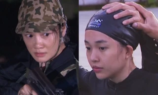 Sao Nhập Ngũ 2023: Nhã Phương đầy gan dạ, Linh Ngọc Đàm chật vật vì không biết bơi