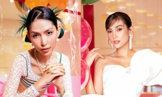 TyhD Thùy Dương đọ dáng bên siêu mẫu Võ Hoàng Yến với phong cách hoàn toàn đối lập