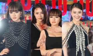 Ninh Dương Lan Ngọc, Kaity Nguyễn xuất hiện với tạo hình bầm dập, đối đầu trên thảm đỏ