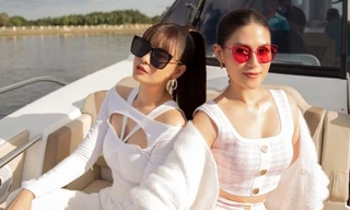 Trương Quỳnh Anh, rich kid Gia Kỳ xây xẩm khi cùng Ngọc Thanh Tâm học lái du thuyền