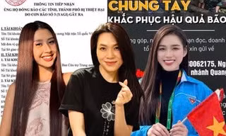 Các nghệ sĩ chung tay khắc phục hậu quả bão lũ cùng người dân miền Bắc