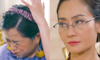 Gia Đình Hoàn Mỹ: "Đam mê" khẩu nghiệp, Lâm Vỹ Dạ bị tạt nước "không trượt phát nào"