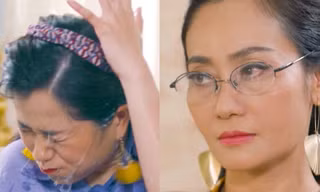 Gia Đình Hoàn Mỹ: "Đam mê" khẩu nghiệp, Lâm Vỹ Dạ bị tạt nước "không trượt phát nào"