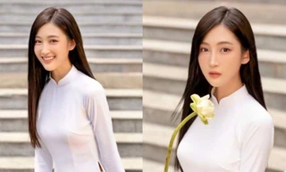 Mừng ngày Phụ nữ Việt Nam, Juky San hóa nàng thơ nền nã trong tà áo dài truyền thống