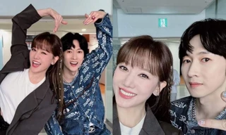 Hari Won khoe loạt ảnh chụp cùng "thần tượng đời đầu nhà SM" Jang Woo Hyuk