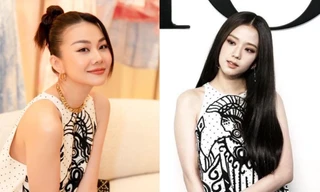 Đụng hàng mẫu váy với Jisoo BLACKPINK, Thanh Hằng khoe thần thái chuẩn "chị đại showbiz"