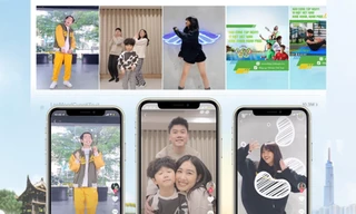 Trang Lou - Tùng Sơn và bé Xoài "bắt trend" tham gia thử thách tập thể dục siêu đáng yêu