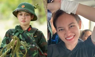 Thùy Anh dẫu "bầm dập", bị chấn thương nhưng luôn vui tươi cùng “Sao Nhập Ngũ”