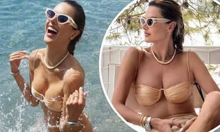 Cựu 'Thiên thần nội y' Alessandra Ambrosio gợi cảm hết nấc ở biển