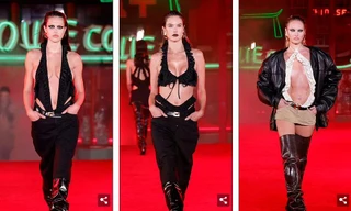 Dàn mẫu đình đám. ngực trần catwalk gây 'bão'